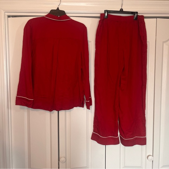 SOMA COOL NIGHTS 2 Piece Pajama Set Pants (M)  Top (L) Paint The Town Red Size S - Picture 10 of 12